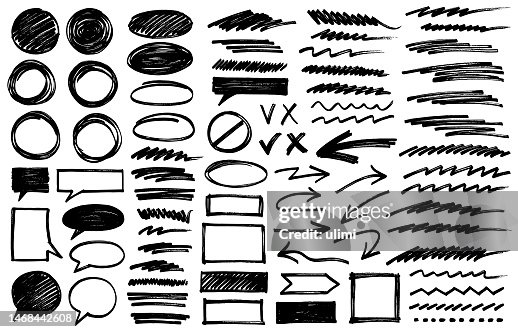 Hand drawn design elements Hand drawn design elements