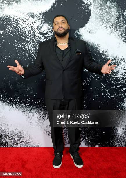 Shea Jackson Jr. Attends the Los Angeles premiere of Universal Pictures' "Cocaine Bear" at Regal LA Live on February 21, 2023 in Los Angeles,...