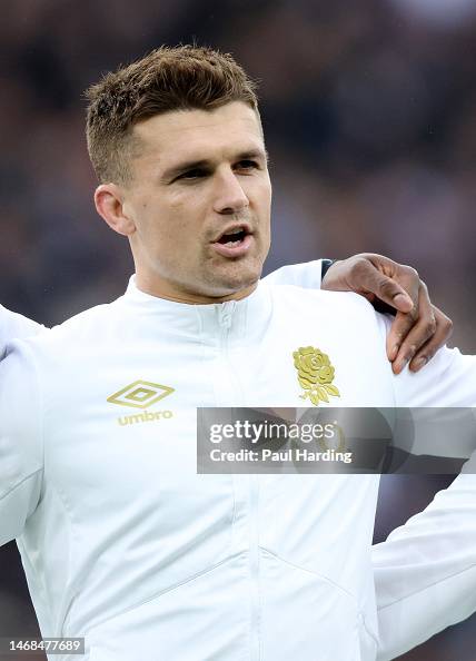 Slade England Henry Slade of England lines up for the national anthem during the ...