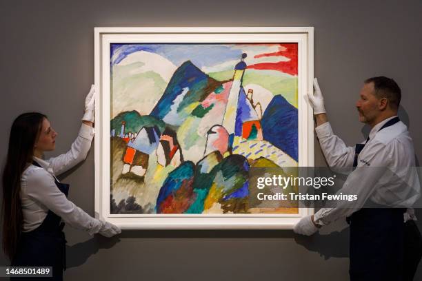 Wassily Kandinsky’s ‘Murnau mit Kirche II ’ , one of the most important works by the artist ever to appear at auction, goes on view as part of an...