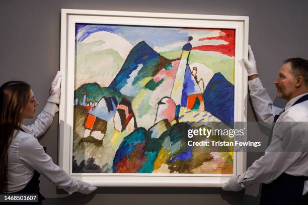 Wassily Kandinsky’s ‘Murnau mit Kirche II ’ , one of the most important works by the artist ever to appear at auction, goes on view as part of an...