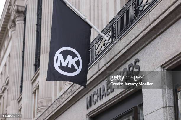 The exterior of a Michael Kors store photographed on February 20, 2023 in London, England.