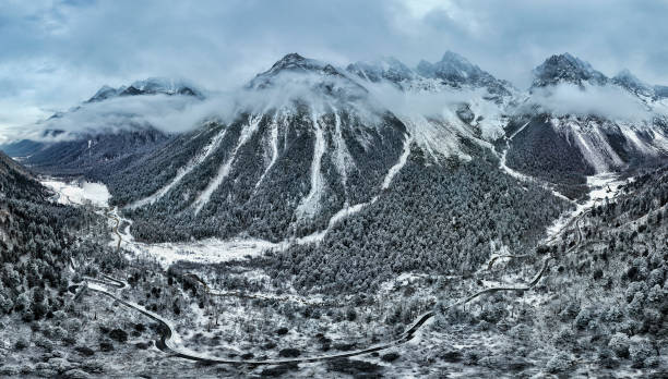 CHN: Snow-Covered Bipenggou Scenic Area In Aba
