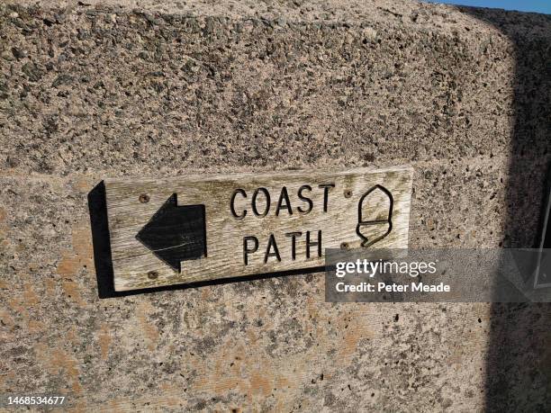 Coast Path Sign High-Res Stock Photo - Getty Images