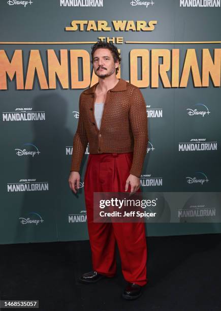 Pedro Pascal attends 'The Forge' experience inspired by the Star Wars series The Mandalorian, to celebrate the launch of The Mandalorian Season 3, on...