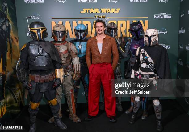 Pedro Pascal attends 'The Forge' experience inspired by the Star Wars series The Mandalorian, to celebrate the launch of The Mandalorian Season 3, on...