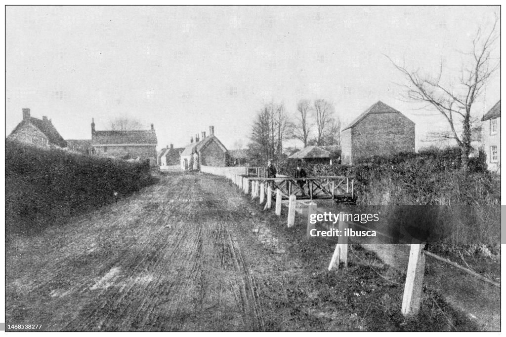 Antique photograph of Dorset, England: Corfe Mullen