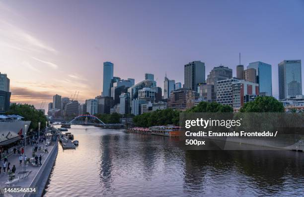 panoramic city skyline in hangzhou china,melbourne,victoria,australia - melbourne skyline stock pictures, royalty-free photos & images