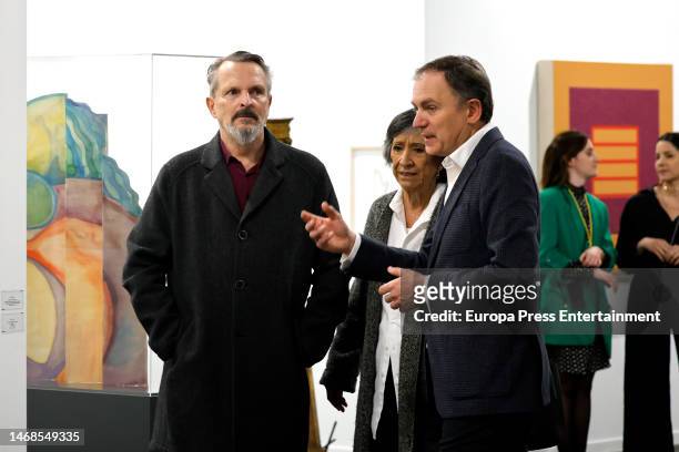 Miguel Bose during the opening of ARCO, on February 22 in Madrid, Spain.