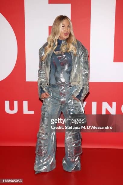 Alexis Stone attends the Diesel Fashion Show during Milan Fashion Week Womenswear Fall/Winter 2023/24 on February 22, 2023 in Milan, Italy.