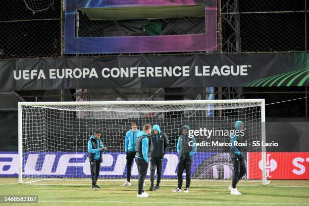 General view during the walk araund ahead of their UEFA Europa Conference League knockout round play-off leg one match against CFR Cluj at on...