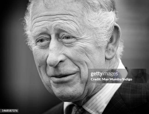 King Charles III visits the Felix Project on February 22, 2023 in London, England. The Felix Project, founded in 2016, is London's largest food...