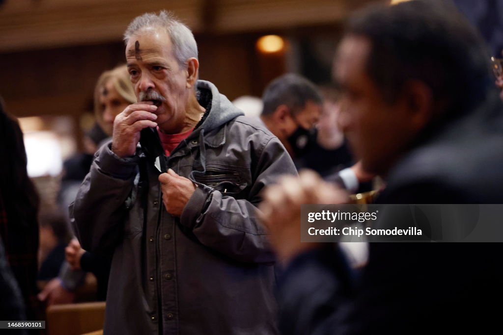 Catholics Observe Beginning Of Lent With Ash Wednesday Mass