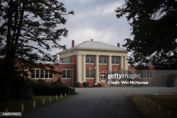 The Plains High School Jimmy Carter National Historical Park is shown in the hometown of former U.S. President Jimmy Carter on February 22, 2023 in...