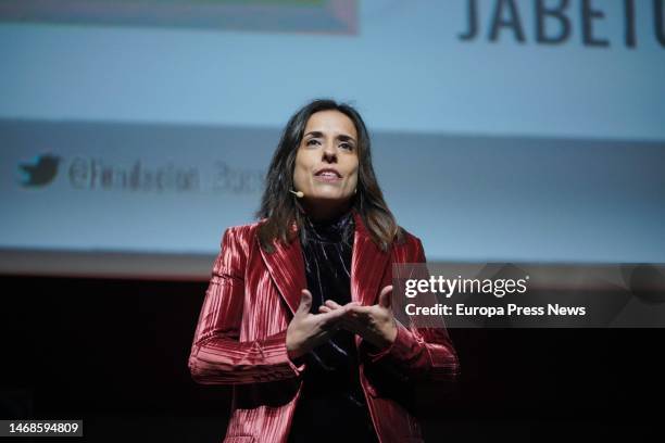 The vice-president of the Fernando Buesa Foundation, Sara Buesa, during the XXIII In Memoriam of the Fernando Buesa Foundation on the occasion of the...