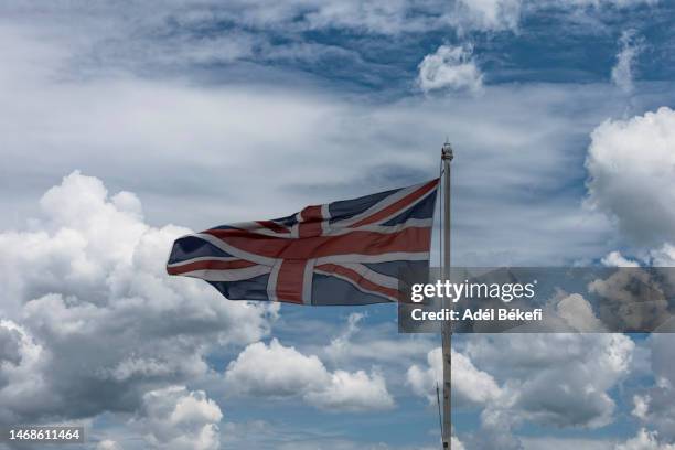 flag of the united kingdom - brexit stock-fotos und bilder