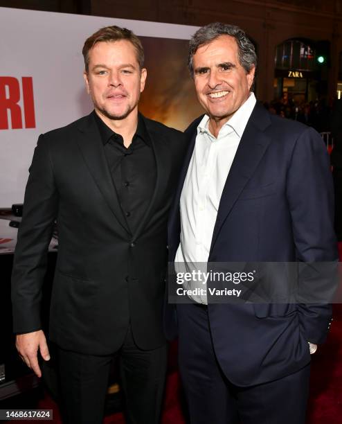 Matt Damon and Peter Chernin