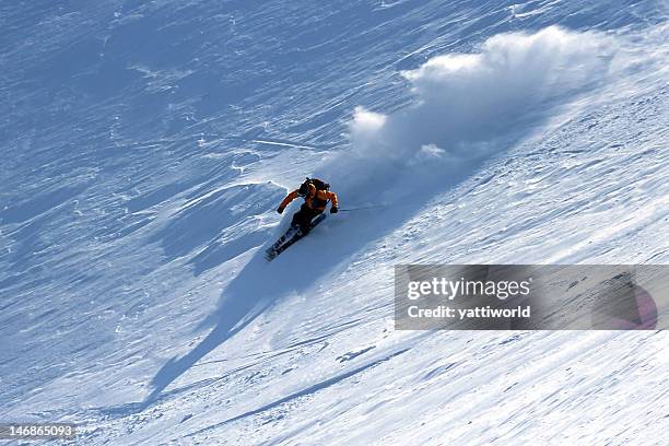 ski fast - スキー ストックフォトと画像