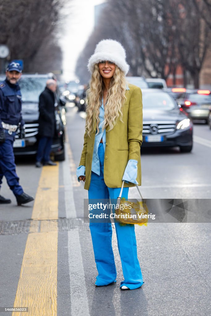 Street Style - Day 2 - Milan Fashion Week Womenswear Fall/Winter 2023/2024