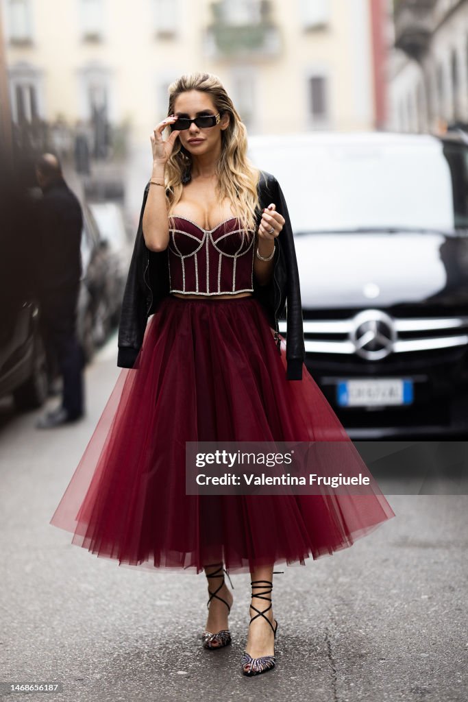 Street Style - Day 2 - Milan Fashion Week Womenswear Fall/Winter 2023/2024