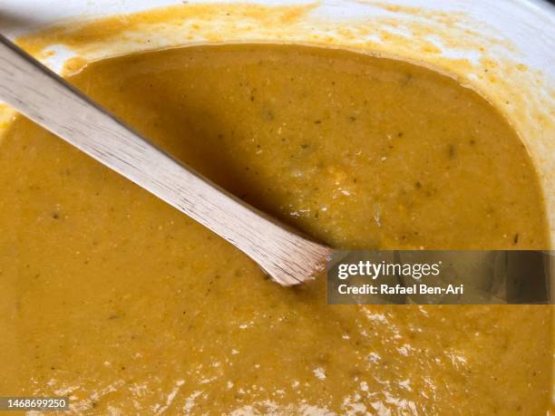 rustic homemade lentil soup - ben curry stock pictures, royalty-free photos & images