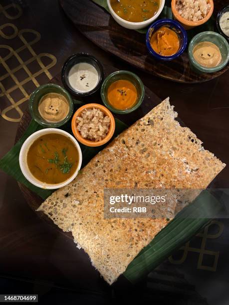 rava dosa - kerala food stock pictures, royalty-free photos & images