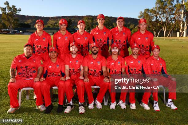 South Australia mens team photograp during the 2023 National Indigenous Championships at Traegar Park on February 23, 2023 in Alice Springs,...