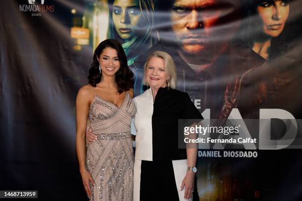 Actress Lauren Biazzo and Actress Marianne Goodell attend "The Nomad" premiere at Regal Essex Crossing on February 22, 2023 in New York City.