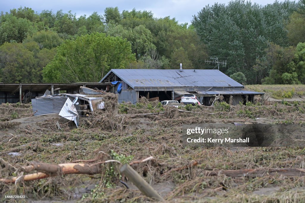 New Zealanders Survey Damage As Cyclone Gabrielle Moves On