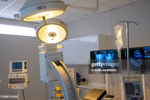 doctor work at operating room. - critical care stock pictures, royalty-free photos & images