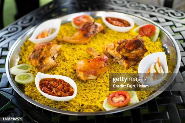 delicious chicken biryani - malay archipelago stock pictures, royalty-free photos & images