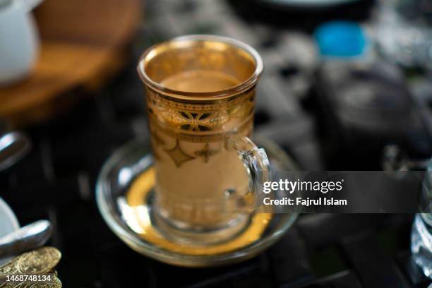 middle eastern traditional drinking glass - doha food stock pictures, royalty-free photos & images