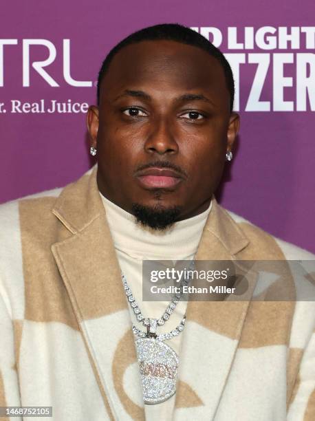 LeSean McCoy attends Shaq's Fun House Big Game Weekend at Talking Stick Resort on February 10, 2023 in Scottsdale, Arizona.