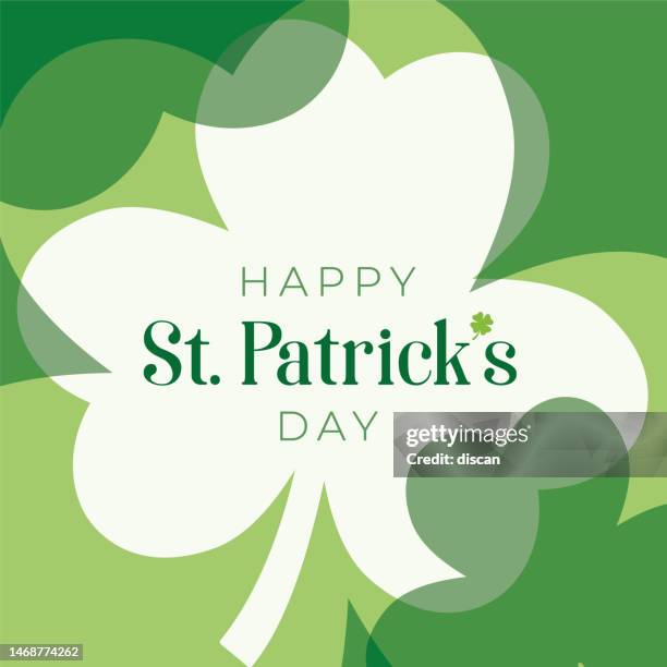 st. patrick's day with leaf clover frame. - saint patrick day stock illustrations