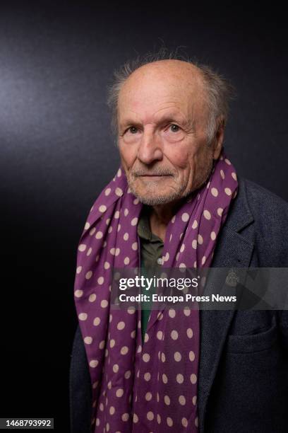 The painter Antonio Lopez poses for Europa Press, at the IFEMA Madrid Fair, on 23 February, 2023 in Madrid, Spain. Antonio Lopez has presented his...