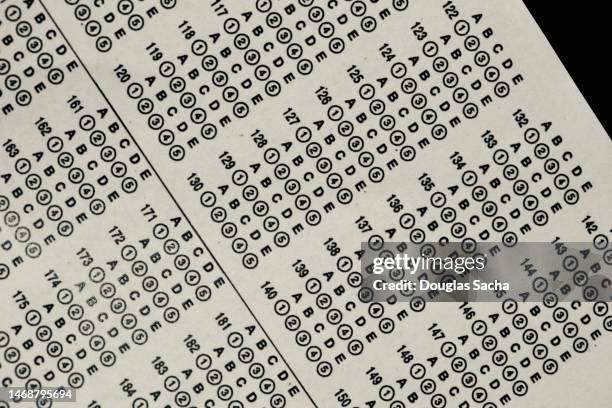 answer sheet for school testing - test sheet stock pictures, royalty-free photos & images