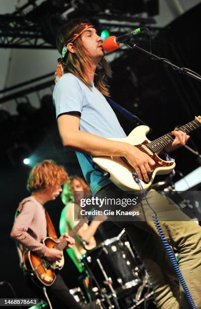 Tame Impala, Kevin Parker, Jay Watson, Nick Allbrook, Pukkelpop Festival, Hasselt, Belgium, 19th August 2010.