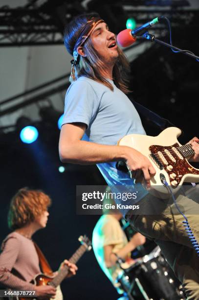 Tame Impala, Kevin Parker, Nick Allbrook, Pukkelpop Festival, Hasselt, Belgium, 19th August 2010.