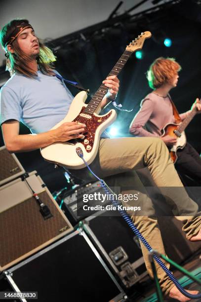 Tame Impala, Kevin Parker, Nick Allbrook, Pukkelpop Festival, Hasselt, Belgium, 19th August 2010.