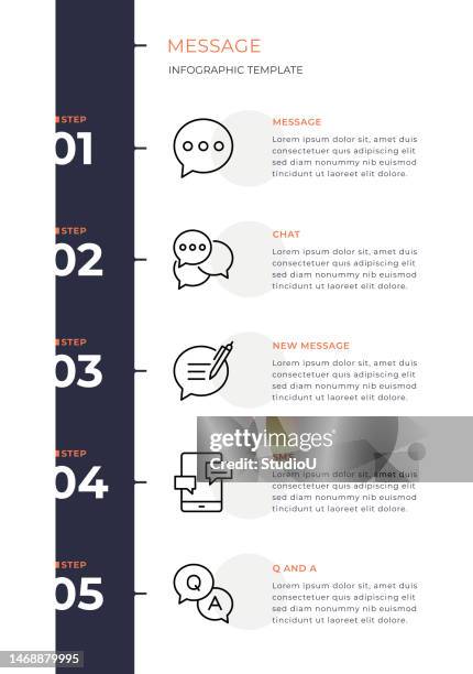 message infographic template - question and answer stock illustrations