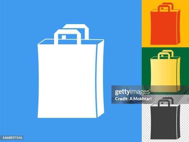 warenkorb-symbol set. - reusable shopping bag drawing stock-grafiken, -clipart, -cartoons und -symbole