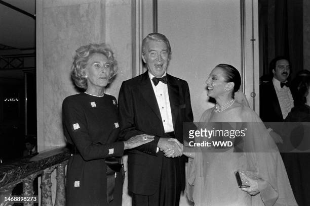 Actors James Stewart AKA Jimmy Stewart, Gloria Hatrick McLean and Florence Courtright
