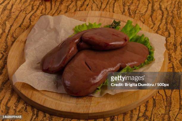 high angle view of food on table,vaslui,romania - carne di scarto foto e immagini stock