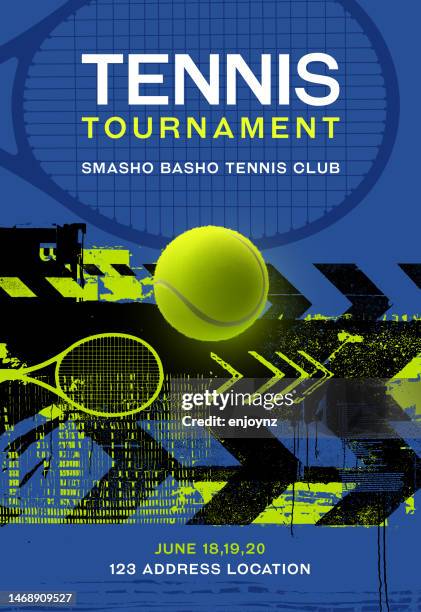 tennis tournament poster - tennis ball 幅插畫檔、美工圖案、卡通及圖標