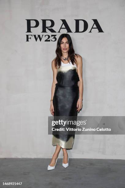 Giorgia Tordini attends Prada Fall/Winter 2023 Womenswear Fashion Show on February 23, 2023 in Milan, Italy.