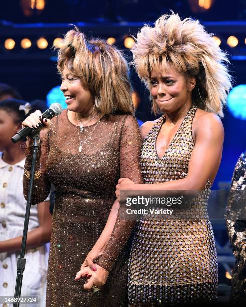 Tina Turner and Adrienne Warren