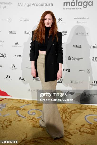 Ana Polvorosa attends the Malaga Film Festival 2023 presentation at the royal Theater on February 23, 2023 in Madrid, Spain.