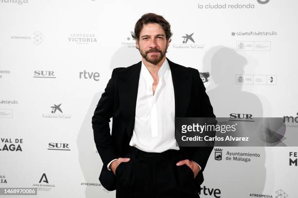 Felix Gomez attends the Malaga Film Festival 2023 presentation at the Royal Theater on February 23, 2023 in Madrid, Spain.