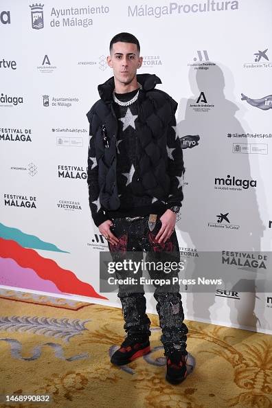 Arobak Rapper Rapper Diego Arroba poses at the photocall during the presentation of ...