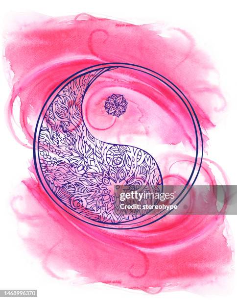 ying und yang energie - buddhist goddess stock-grafiken, -clipart, -cartoons und -symbole